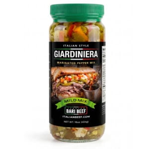 16 oz jar of Bari Beef Mild Italian Giardiniera