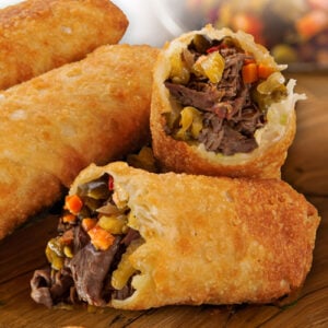 Italian Stallions - Italian Beef, Cheese & Giardiniera Roll by Bari Beef